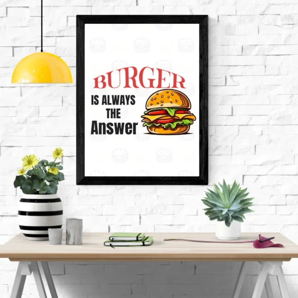 Burger wall print for cafes and restaurant [digital downloads] - Image 2