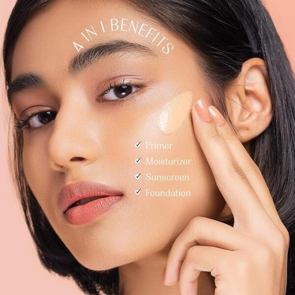 Lovechild Masaba Skip Everything Blurring Medium Coverage 4 In 1 Serum Skin Tint For All Skin Type, Natural Coverage, For Daily Use, With Sod Technology, Delicate Darling, 30Ml - Image 5