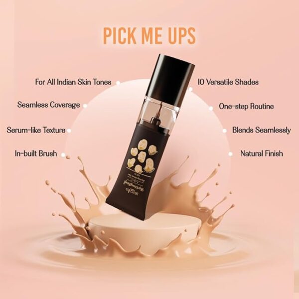 Lovechild Masaba Skip Everything Blurring Medium Coverage 4 In 1 Serum Skin Tint For All Skin Type, Natural Coverage, For Daily Use, With Sod Technology, Delicate Darling, 30Ml - Image 2