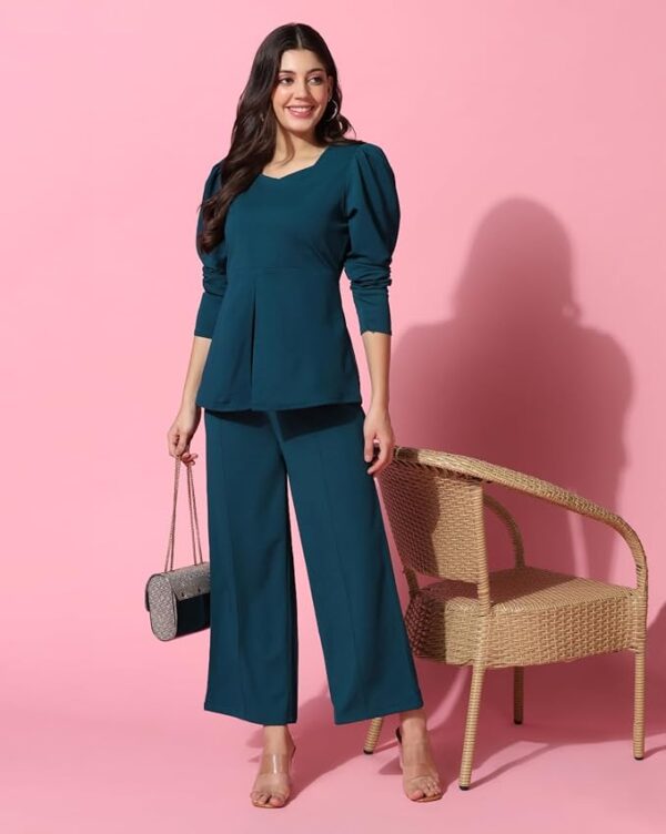 Leriya Fashion Co Ord Set for Women | Co Ord Set for Women Stylish | Festive Co Ord Set for Women | Travel Co Ord Set for Women | Full Sleeve Women Co-ord set - Image 3
