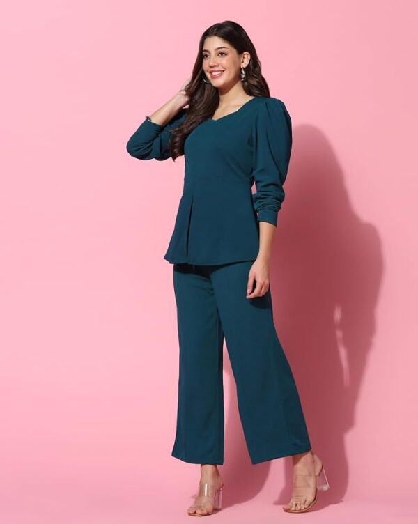Leriya Fashion Co Ord Set for Women | Co Ord Set for Women Stylish | Festive Co Ord Set for Women | Travel Co Ord Set for Women | Full Sleeve Women Co-ord set - Image 2